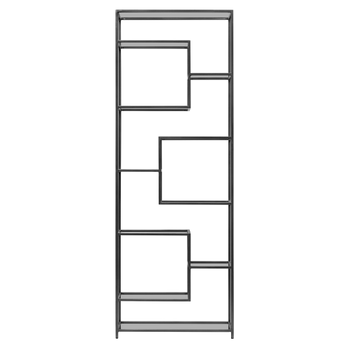 Стеллаж OLIVIA, черный, полки стекло, 70*30*195,3 фото 7