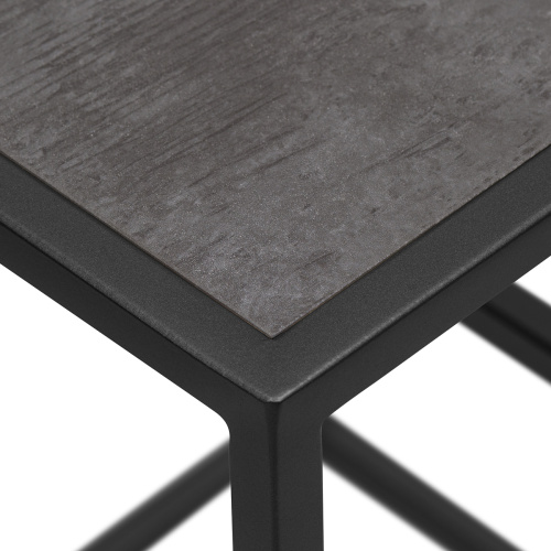 Столик подставка для цветов TORI, под 4 кашпо, черный, столешницы керамика Antracite фото 6