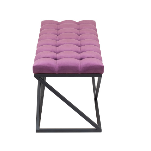 Банкетка ZUMA, черная, Marsala, каретная стяжка, 110*40*45 фото 5