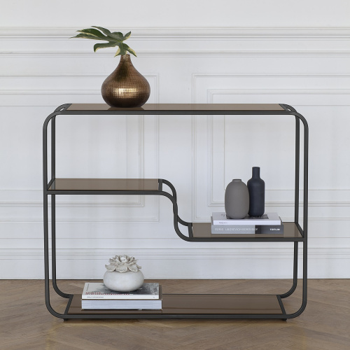 Консоль SIENA, черная, бронзовое стекло, 100*35*81 фото 2