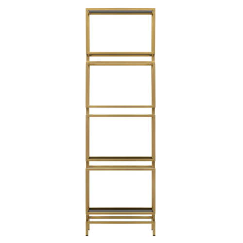 Стеллаж BRICK, золотой, тонированное стекло фото 2