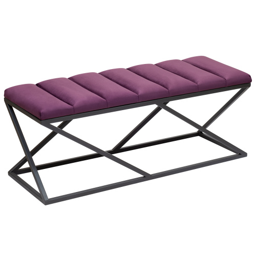 Банкетка ZUMA, черная, Marsala, Bulon, 110*40*43,5 фото 4