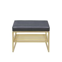 Банкетка RIMINI SMART, золотой, Mouse Grey, 60*40*45