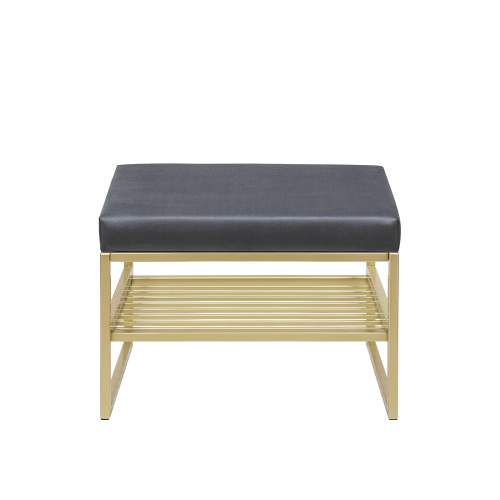 Банкетка RIMINI SMART, золотой, Mouse Grey, 60*40*45