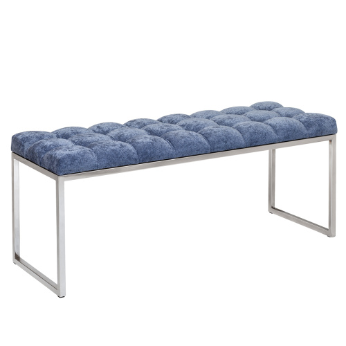 Банкетка ALBA, н/ж сталь, Steel Blue, каретная стяжка, 110*40*45 фото 5