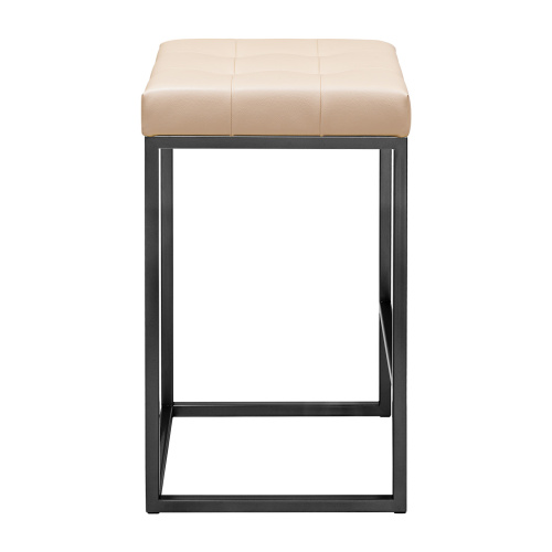 Стул полубарный SOHO, черный, экокожа Light Beige фото 6