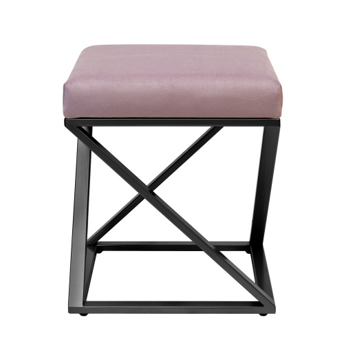 Пуф Chelsea, черный, Dusty Pink фото 8