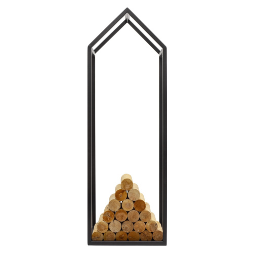 Дровница SVEG, черная, 40*40*120 фото 3
