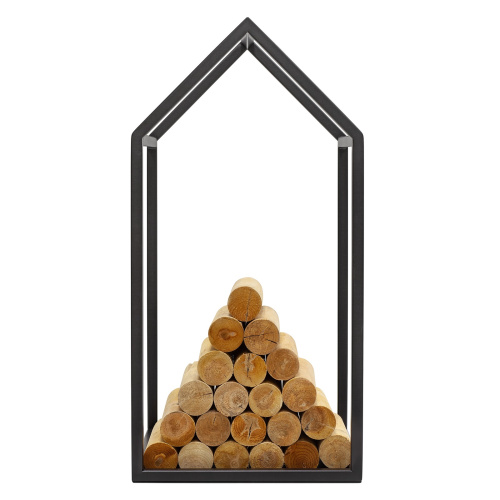 Дровница SVEG MINI, черная, 40*40*80 фото 3