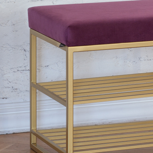 Обувница GARDA PLUS, золотая, Marsala, 85*40*52 фото 2