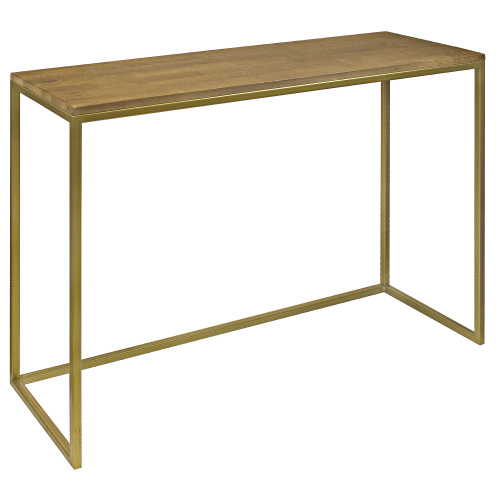Консоль TORI, золотая/дуб, 110*40*82