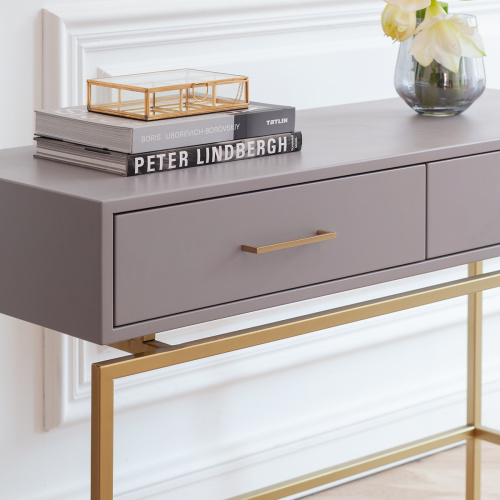 Консоль KARIN, золотая, МДФ LATTE фото 3