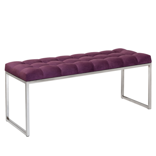 Банкетка ALBA, н/ж сталь, Marsala, каретная стяжка, 110*40*45 фото 5