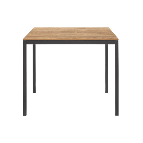 Стол обеденный SMART 900, черный, ЛДСП Дуб Канзас фото 2