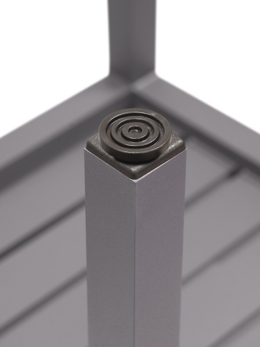 Стол уличный кофейный CAPRI, серый, 44*44*40 фото 5