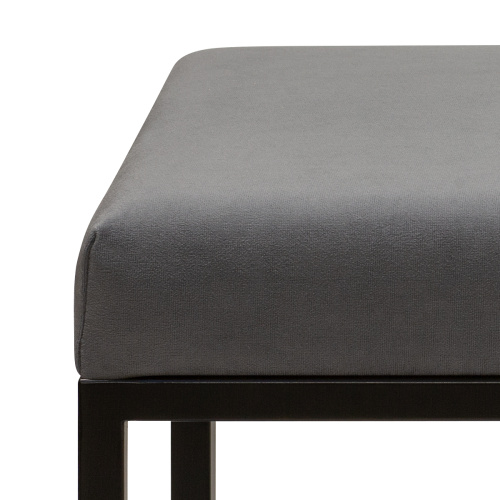 Банкетка ALBA SMART, черная, Mouse Grey, 65*35*45 фото 7