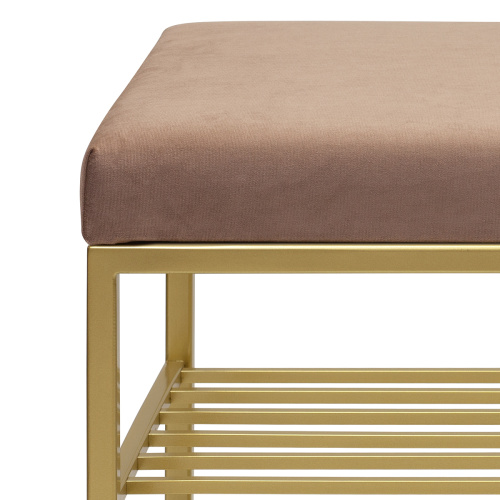 Обувница GARDA PLUS, золотая, Mocco, 85*40*52 фото 9