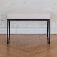 Банкетка ALBA SMART, черная, Ivory, 65*35*45