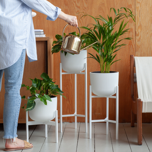 Подставка для цветов Trinity 40, белая фото 5