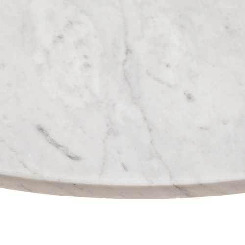 Cтолик журнальный AURORA, золотой, столешница мрамор, 90*90*45 фото 2