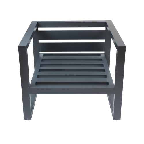 Кресло уличное CAPRI, алюминий цвет серый, темно-серый велюр фото 7