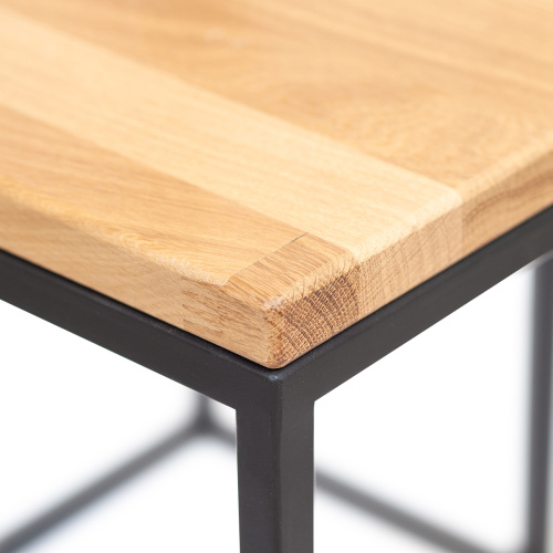 Столик подставка для цветов TORI, под 4 кашпо, черный, столешницы дуб фото 5