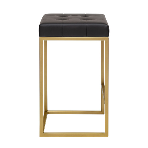 Стул полубарный SOHO, золотой, экокожа Black фото 6