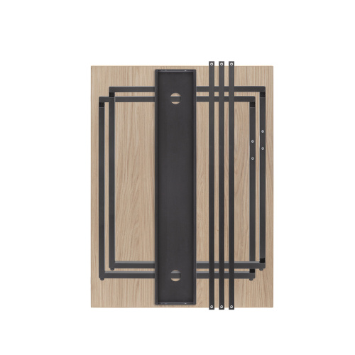 Стол письменный Rimini, черный, ЛДСП Дуб Натуральный, 90*65*75 фото 16