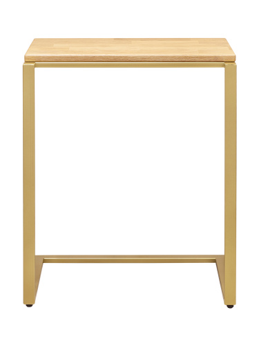 Столик кофейный приставной золотой, 550х365x670 фото 2