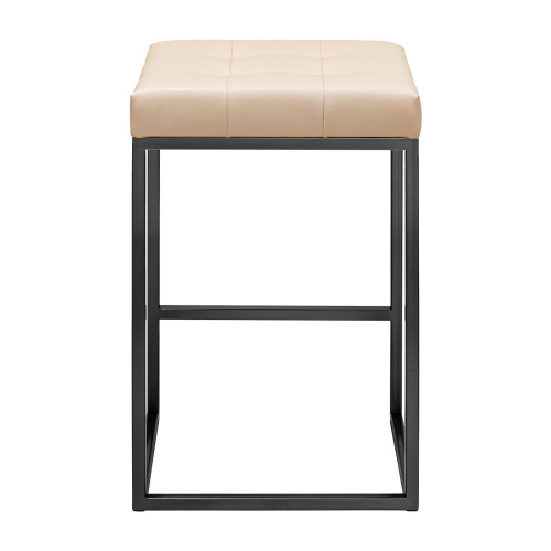 Стул полубарный SOHO, черный, экокожа Light Beige фото 5