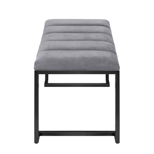 Банкетка OMEGA MINI, черная, Light Blue, Bulon, 85*40*43,5 фото 3