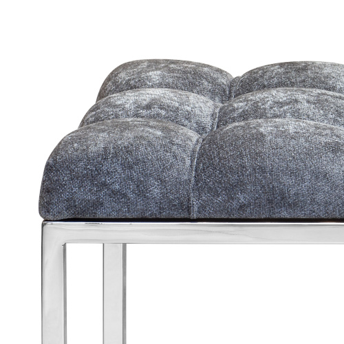 Банкетка ALBA, н/ж сталь, Steel Grey, каретная стяжка, 110*40*45 фото 8