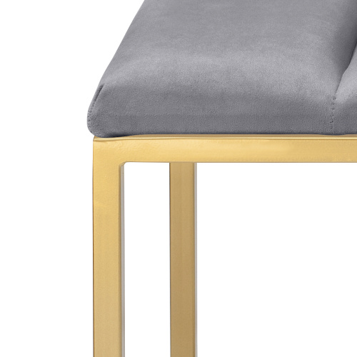 Банкетка OMEGA MINI, золотая, Light Blue, Bulon, 85*40*43,5 фото 4