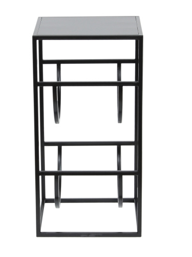 Подставка для 2 бутылок со столиком, черная фото 7