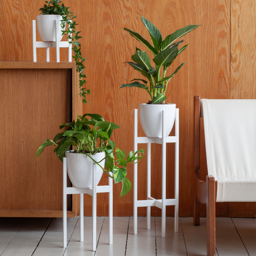 Подставка для цветов Oxalis 20, белая фото 2