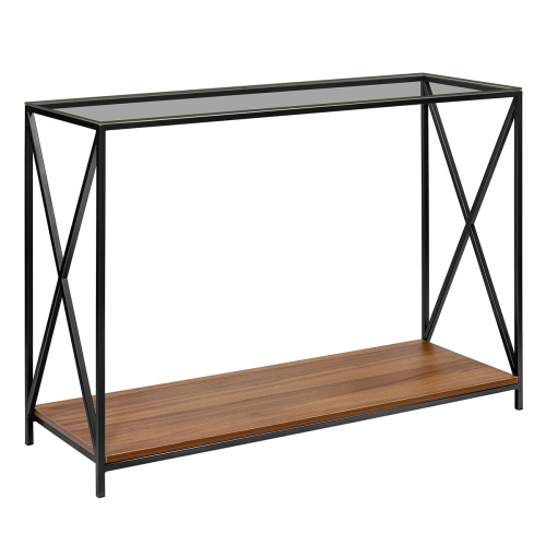 Консоль GARDA, столешница стекло, полка ЛДСП фото 7