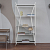 Стеллаж OSLO MINI, белый, тонированное стекло, 80*33*171