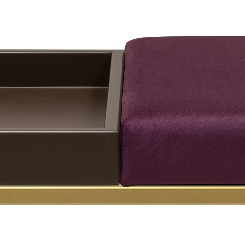 Банкетка ALBA BOX, золотая, Marsala, BrownBox, 85*40*45 фото 4