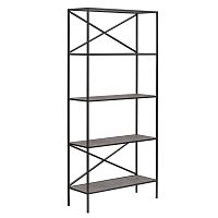 Стеллаж KARIN-800, черный, керамика антрацит