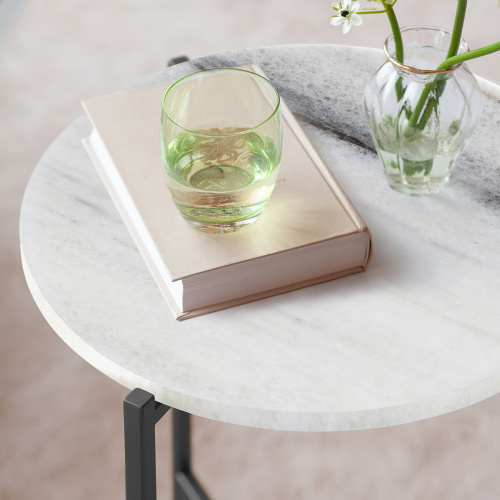 Столик кофейный ODRI, черный/мрамор фото 2