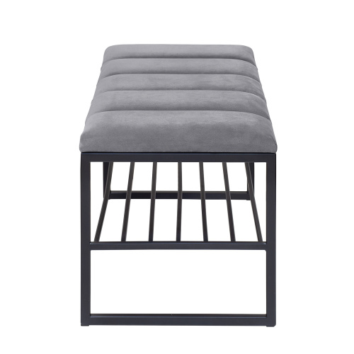 Банкетка RUBY MINI, черная, Light Blue, Bulon, 85*40*43,5 фото 3