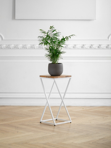 Столик для цветов Loft 60, белый