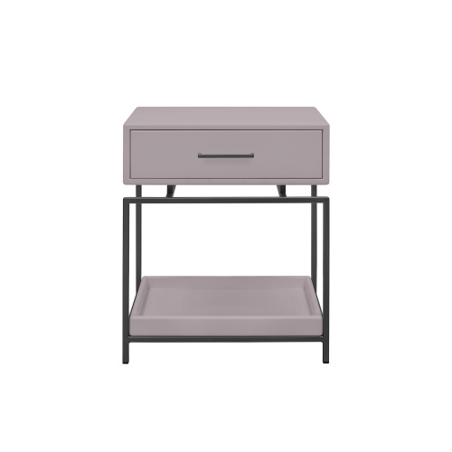 Тумба прикроватная KARIN MINI, черная, МДФ LATTE