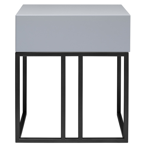 Тумба VERONA, черная, МДФ Pearl Grey, 53*45*62 фото 7