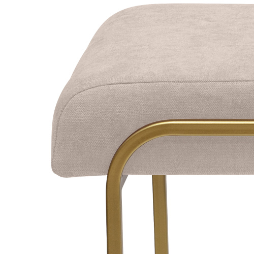 Банкетка SIENA MINI, золотая, CHAMPAGNE, 81*42*44 фото 4