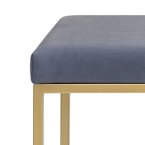 Банкетка ALBA, золотая, Light Blue, 110*40*45 фото 4