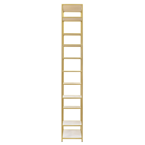 Стеллаж OLIVIA, золотой, полки керамика слоновая кость, 70*30*195,3 фото 9