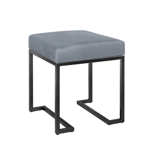 Пуф OMEGA, черный, Light Blue, 40*40*47