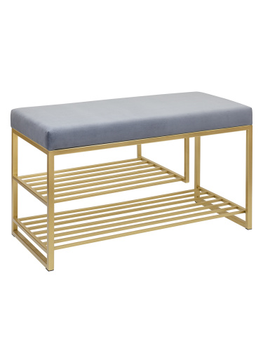 Обувница GARDA PLUS, золотая, Light Blue, 85*40*52 фото 7