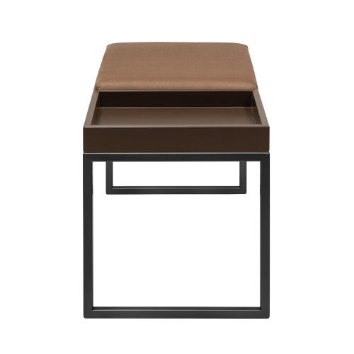 Банкетка ALBA BOX, черная, Mocco, BrownBox, 85*40*45 фото 3